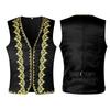 Men's Vests Medieval-style Vintage Costume Tuxedo Sleeveless Vests European Vintage Stage Halloween Costume Gothic Jacket Set