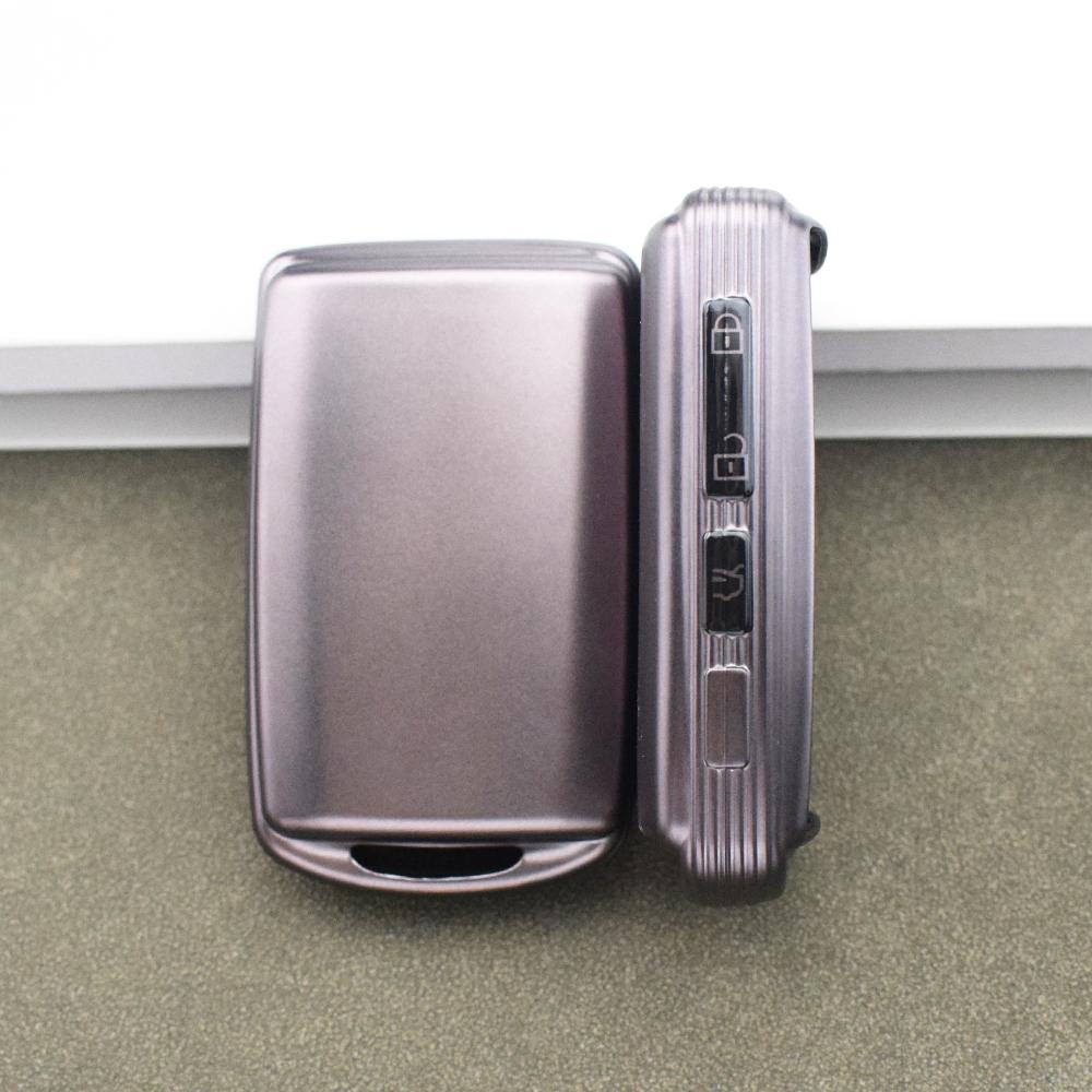 

3/4 Кнопки Чехол-накладка для ключа автомобиля из ТПУ цвета серый металлик Автомобильный корпус Брелок Для Mazda CX8 CX9 CX4 3 Alexa CX-30 CX30 CX5 CX 5 CX-5 Аксессуары 3 buttons key cover серый