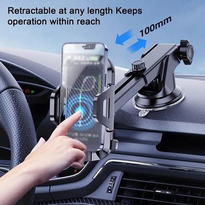 Universal Einstellbare Größe GPS Unterstützung Clip Drehbare Halter Auto Dashboard Handy Halter Clip Sonnenblende Montage Halterung