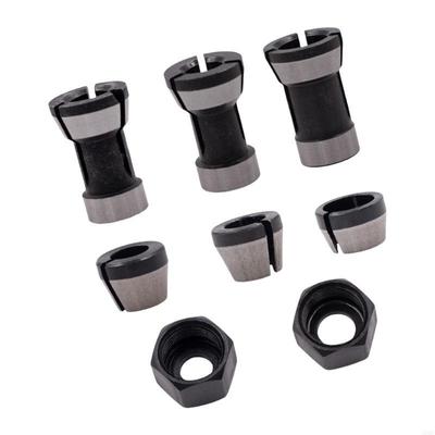 Electric Routers Milling Cutter Collet Chuck Adapter 6mm 6.35mm 8mm Trimming A0KF