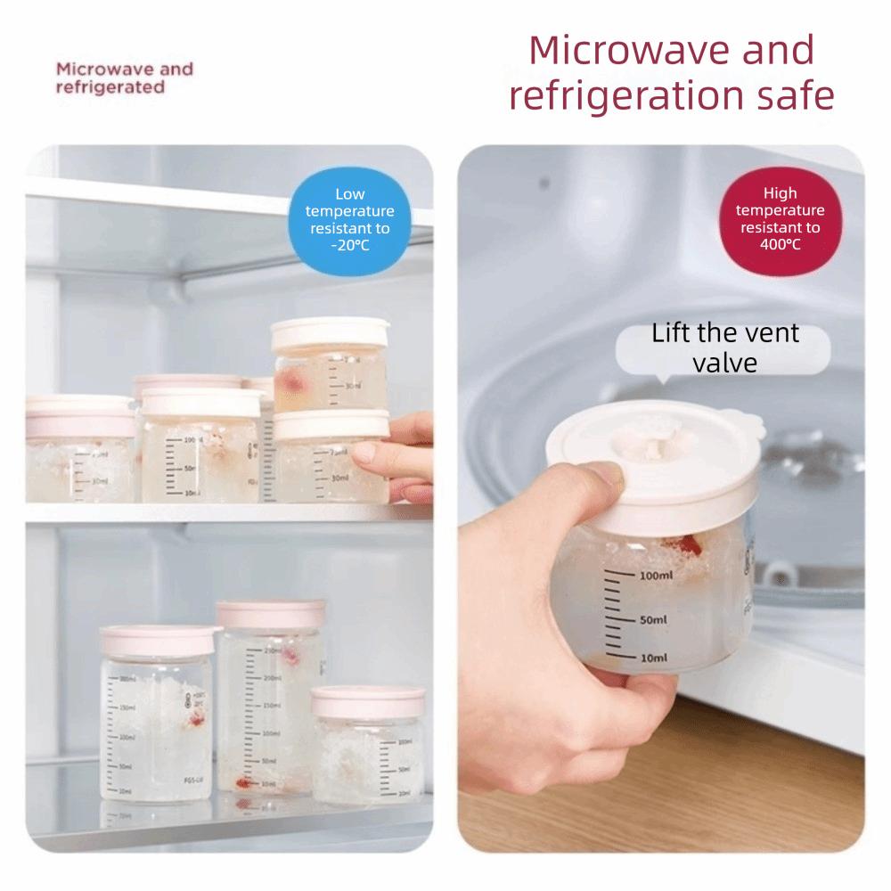 Transparent Sealed Container Silicone Sealed Lid Glass Storage Containers  Kitchen