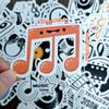 50 Stück Musik-Sticker in überlegener Qualität, wasserfest, aus hochwertigem Vinyl, für Scrapbooking