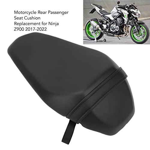 Qiilu Motorcycle Pillion Seat Pad, Motorcycle Rear Pillion Seat Cushion Pressure Relief Comfort Passenger Pad Replacement for 900