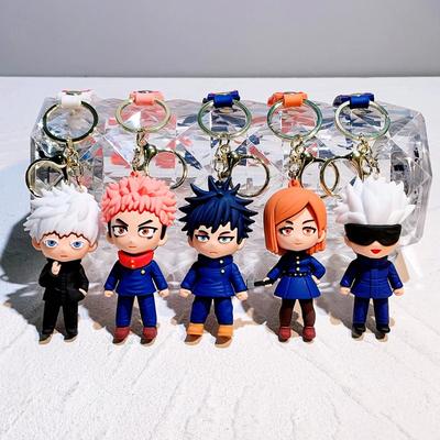 Anime Jujutsu Kaisen Porte-clés Chibi Gojo Satoru Itadori Yuji porte-clés personnalisé dessin animé porte-bonheur sac sac à dos voiture porte-clés