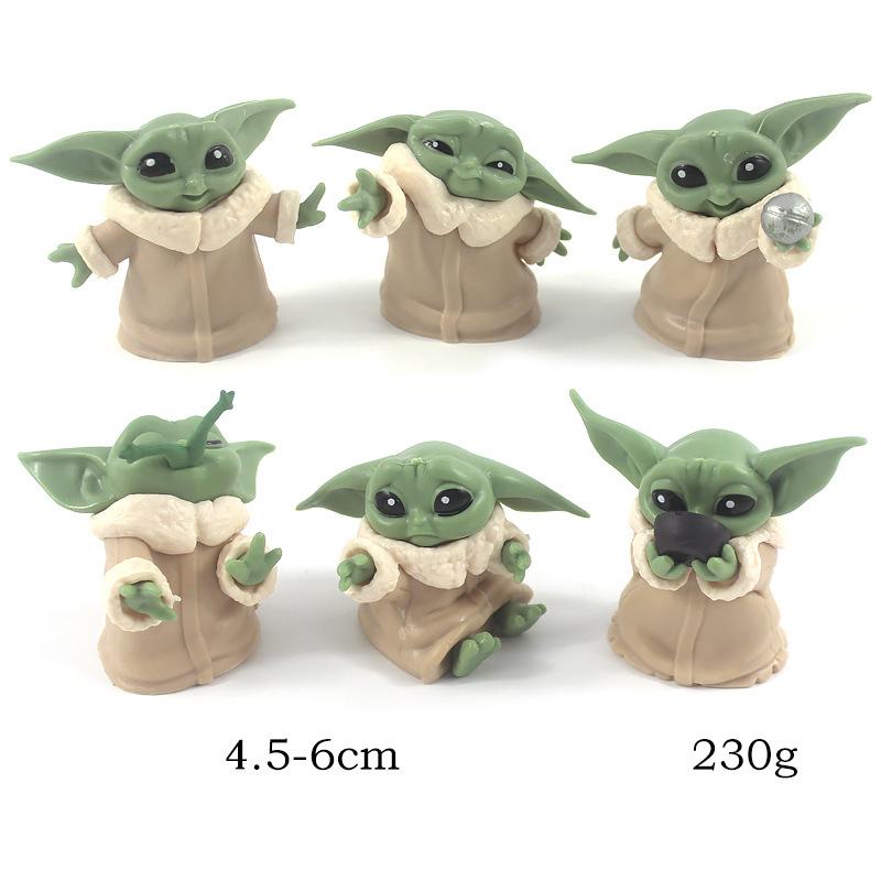 5 Pcs Star Wars Action Figures, Baby Yoda & Darth Pvc Mini Models, Collectible Anime Doll Toys Gift For Kids