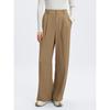 PEACEBIRD Women's High-Waisted Wide-Leg Casual Trousers