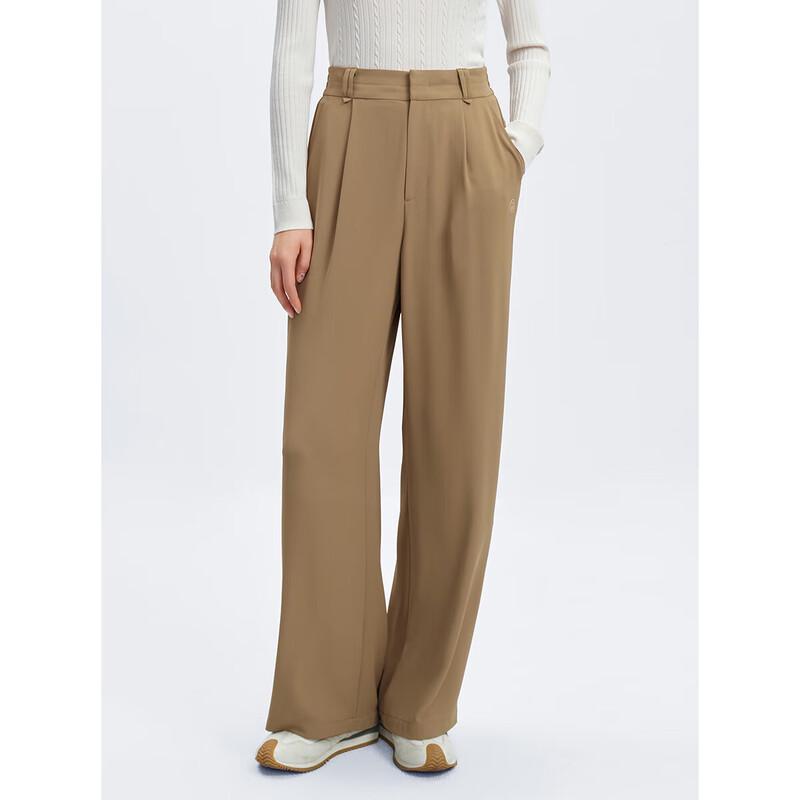 

PEACEBIRD Women s High-Waisted Wide-Leg Casual Trousers M