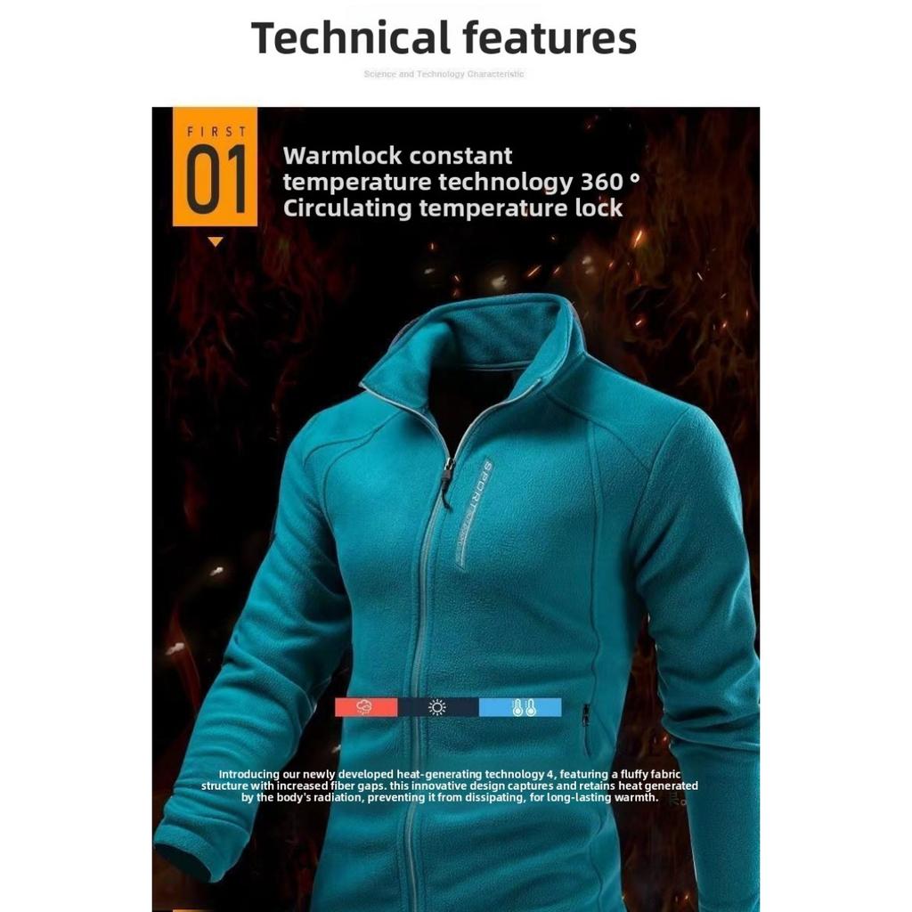 Polar Fleece Jacket for Women, Casual Fleece Jacket, Stand Collar, Thick Cardigan, Sports Outdoor Hoodie, Warm and Thick, Warm and Cozy