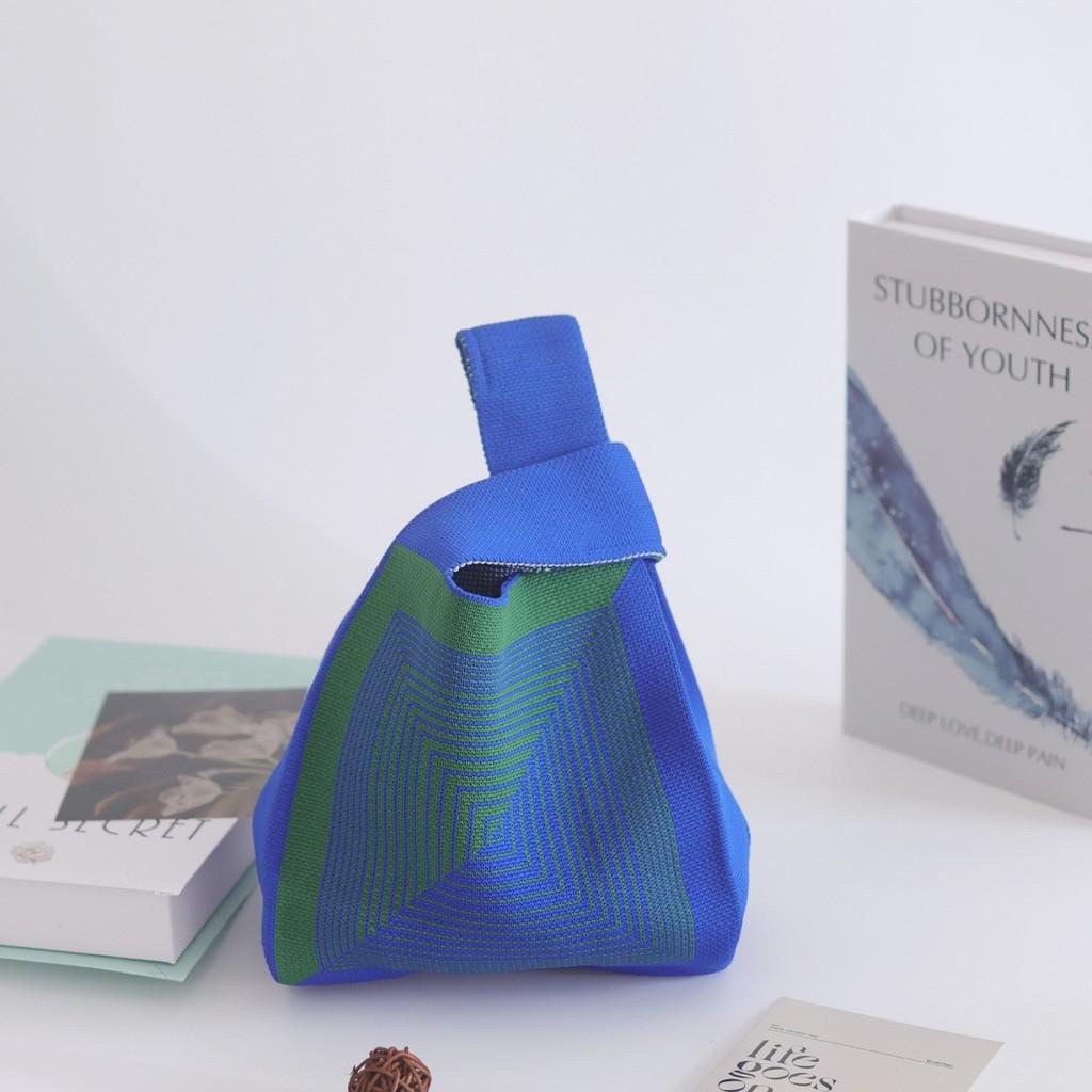 Trendy Knit Bucket Bag For Women Soft And Spacious Tote Bag With Eye-catching Patterns Ideal For Daily Wear And Gifts