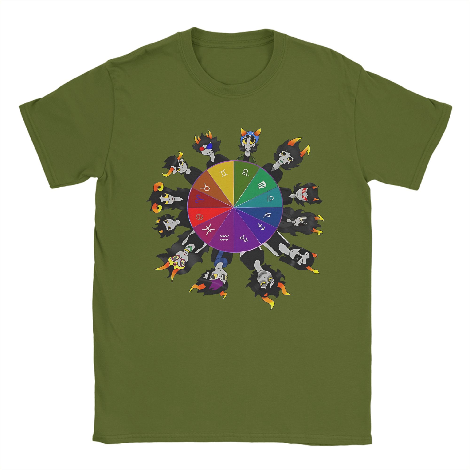 

Футболка HomeStuck Wheel для чоловіків Новинка 100% Бавовна Футболка З Круглим Вирізом З Коротким Рукавом Футболки 6XL Топи 4XL