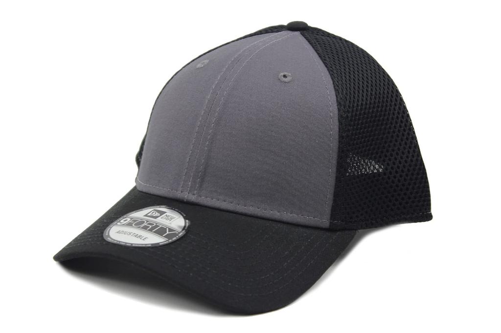 New Era 9FORTY Mesh Snapback Cap (Charcoal/Black)