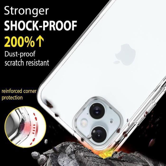 Protective Case - Full Case - iPhone 16 Plus - Shockproof - Transparent - 360°