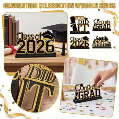 Graduation Wooden Desktop Decoration