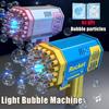 40 Hole Fully Automatic Bubble Gun Toys Handheld Bubble Machine Electric Kids Toys Outdoor Bubble Toys For Children Gift