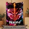Individuelle Personalisierte Demon Slayer Druckdecke, Heimdekoration, Schlafzimmer, Sofa, Camping, Couch, Geschenke für Geburtstag Weihnachten