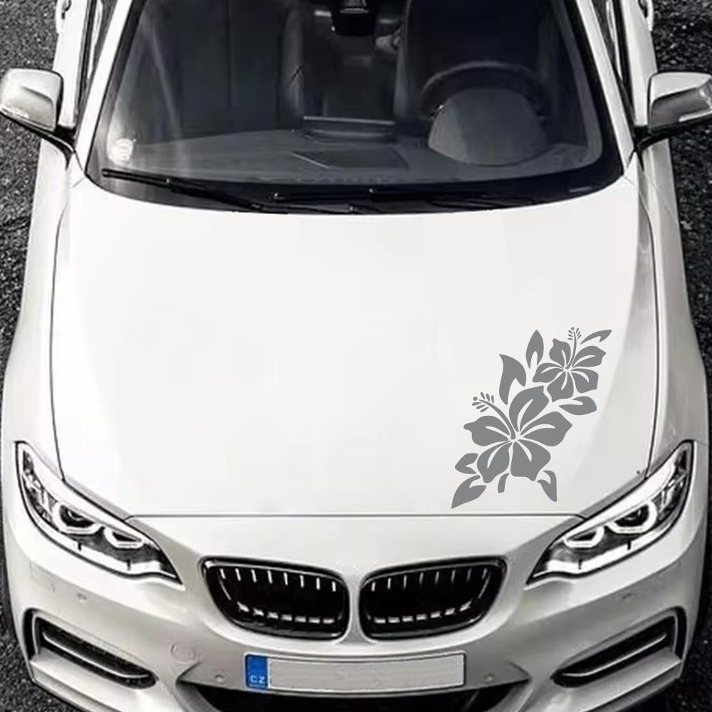 Vine Hibiscus Car Sticker Car Whole Body Vinyl Decal Waterproof Vehicles Motorcycle Stickers Car Accessories Decoration Exterior