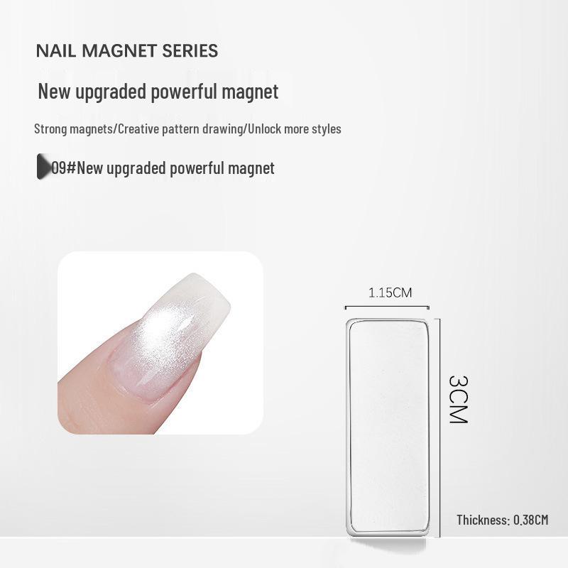 Nail Art Magic Wand: Double-Headed Cat Eye Gel Thickened Magnet