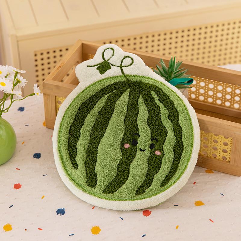 Strawberries Fries Hamburgers Grapes Cartoon Food Fruit Hand Kitchen Towel