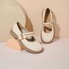 Round Head Mary Jane Shoes Autumn New Small Leather Shoes Sweet College Style Light Mouth Single Shoes