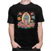 Custom Male Our Lady Of Fatima Mexico Virgin Mary T Shirt Short Sleeve Cotton Tshirt Casual Religious Art Tee Clothes
