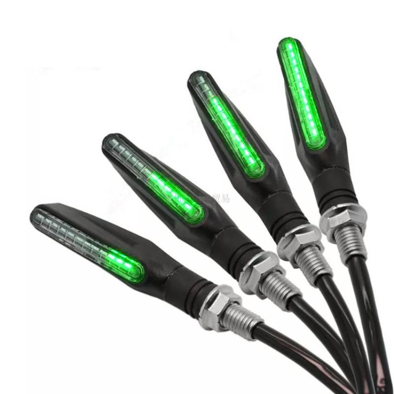4pcs 12V 12LED Flowing LED Motorcycle Turn Signal Indicators Lights