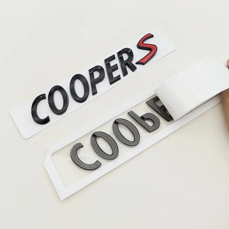 3D ABS Cooper S Písmena Logo Znak Odznak Auto Zadní Kufr Samolepky Pro MINI R55 R56 F56 R50 R52 F55 JCW R53 Příslušenství