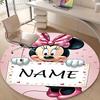 Personalized M-Minnie Round Chair Office Rug - Perfect for Mat, Office Chair & More - Ideal Gift for Birthdays and Holidays