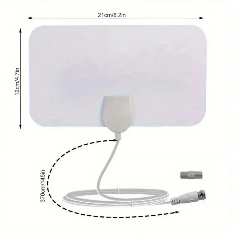 1080P Digital HD Indoor Antenna - 200 Miles Range for Home Hotel TV Reception