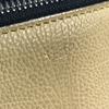 Celine Zweifarbige Kante Handtasche Fransen Quaste Umhängetasche Leder Beige/Marine