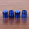 4Pcs Colorful Car Tires, Aluminum Alloy Colored Valve Caps, Sedan Dust Caps, Five Colored Spot Valve Caps