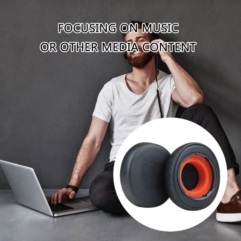 Replacement Protein Leather Earpads Ear Pad for Evolve2 50 55 Headphones Ear Cushions Earmuffs Ear Cover