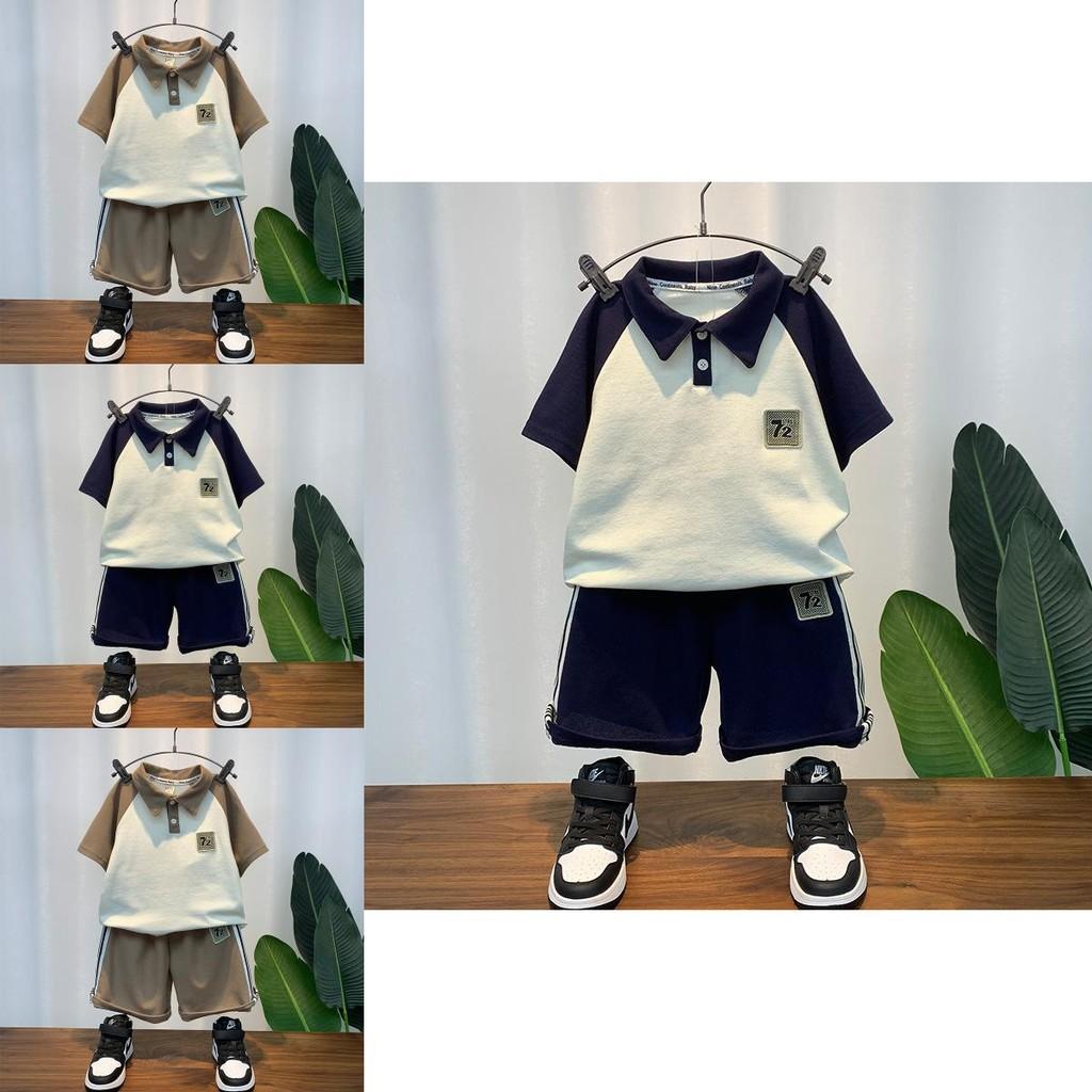 Stylish Summer Polo Set For Boys With Short Sleeves And Soft Cotton Fabric Perfect For Ages 3 To 8