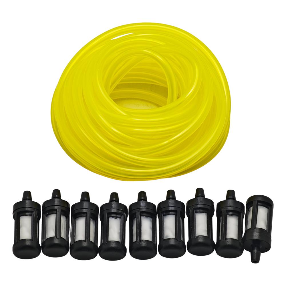 5M 16ft 1/8" x 1/4" 3mm x 6mm Tygon Fuel Hose Line Filter For Stihl Husqvarna Echo Craftsman Chainsaw Blower Trimmer