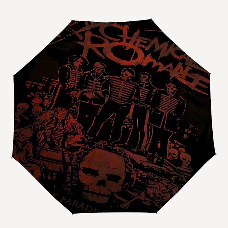 

1pc MY CHEMICAL ROMANCE THE BLACK PARADE IS DEAD! Automatic Open,Windproof, Compact Travel Umbrella, Gift for Birthday, Christmast93090