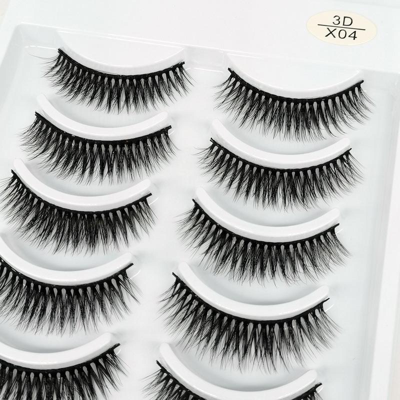 3D False Eyelashes - 10 Pairs of Soft, Natural Curling, Multi-layered 3D Lashes