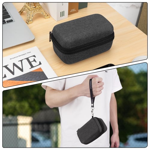 Geekria Creator's Microphone Case Compatible with Hollyland Lark M2S and Lark MAX 2, Hard Shell Microphone Carrying Case, Travel Protective Bag with C