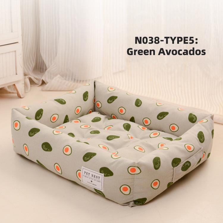 Dropshipping Long Faux Fur Pet Bed Comfortable Waterproof Plush Donut Round Dog Bed Soft Washable Cat Bed Removable Pet Cushion