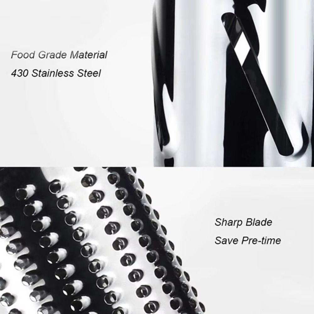 Drum Type Manual Cheese Grater Rotary 3 In 1 Food Shredder Multifunctional Stainless Steel Drums Vegetable Slicer Household