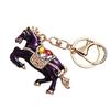 2026 Chinese Zodiacal Horse Keychain Bedazzled Rhinestones Artistic 3D Model Portable for Everyday Essential