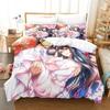 New 3d Print Anime Kawai Young Girls Amakano Beding Set Single Twin Ful Quen King-Sized Dimensionsd Dimensions Bed Linen Set Adult People Kid Bedrom