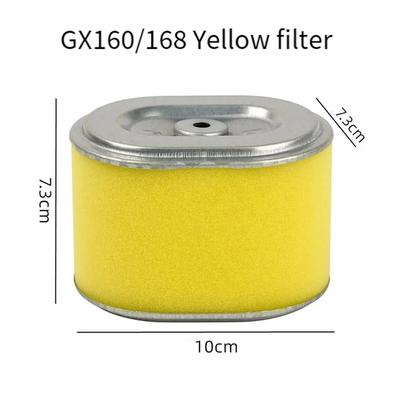 Elemento de Filtro de Aire para Motor de Gasolina Accesorios de Repuesto para Motor GX160 168F 170 Elemento de Filtro de Aire Esponja Elemento de Filtro de Papel Motor