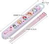 Skater Princess 24 Antibacterial Dishwasher Safe Soft Lid Tight Lunch Square Chopsticks and Chopstick Case Lunch Kids Character PR24 Box, Shape,