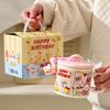 Minxun Cute Ceramic Mug with Lid