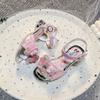 Sandali Gelatina per Bambini Piccoli Pantofole Cartone Animato Dinosauro Fondo Piatto Casa Traspiranti Ciabatte da Spiaggia Pantofola Bambina
