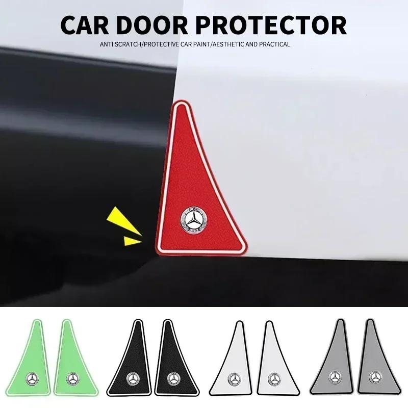 2pcs Car Door Corner Silicone Protective Cover For Mercedes Benz AMG W212 W213 W205 W177 V177 W247 W176 GLA GLC X253 W210 W222 Yyy1
