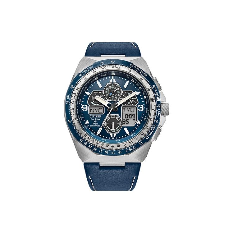 

CITIZEN PROMASTER Light Powered Quartz Movement Cow Leather Strap Watch Men s Watches Blue Dial JY8148-08L JY8148-08L