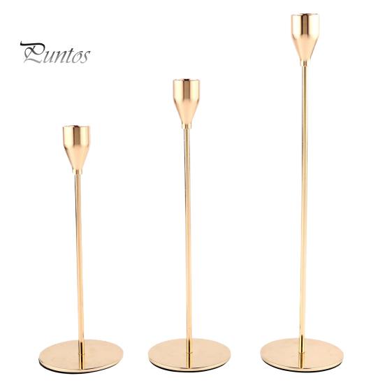 

3 шт. металлический конический подсвечник сверхмощный гальваника свадебный фестиваль вечеринка обеденный стол высокий столб свеча подсвечник центральное украшение золотистый