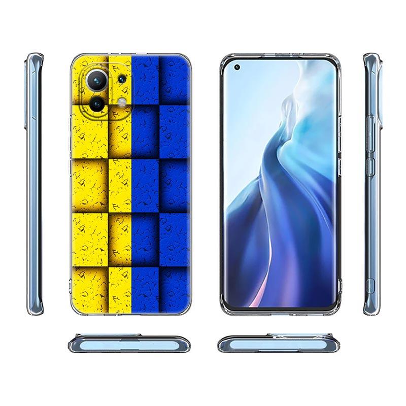 Ukraine Flagge Silikonhülle Für Xiaomi Mi 11 Note 10 10T 9 9T 12 Pro Lite Poco X3 F3 M3 Klare Hülle Redmi 9 9A 9C 10 Hülle Ukraine