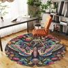 1pc Butterfly Flowers Round Chair mat Area Rug - Non-Slip, Floor Mat for Office, Bedroom, and Indoor Decor c1118188