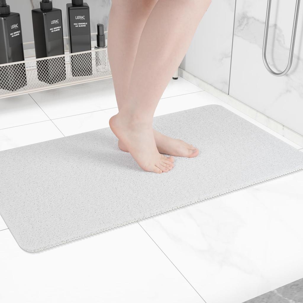 50*80cm Super Comfy Shower Mat DIY Anti Slip Bath Mats Drainable Easy To Clean Washable Bathroom Mat Non-slip Bath Mat Supplies
